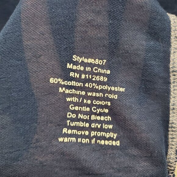 Buckle Black Label Men's Navy Semi Sheer Burnout Slim Fit Tissue Polo Top M - Picture 6 of 8